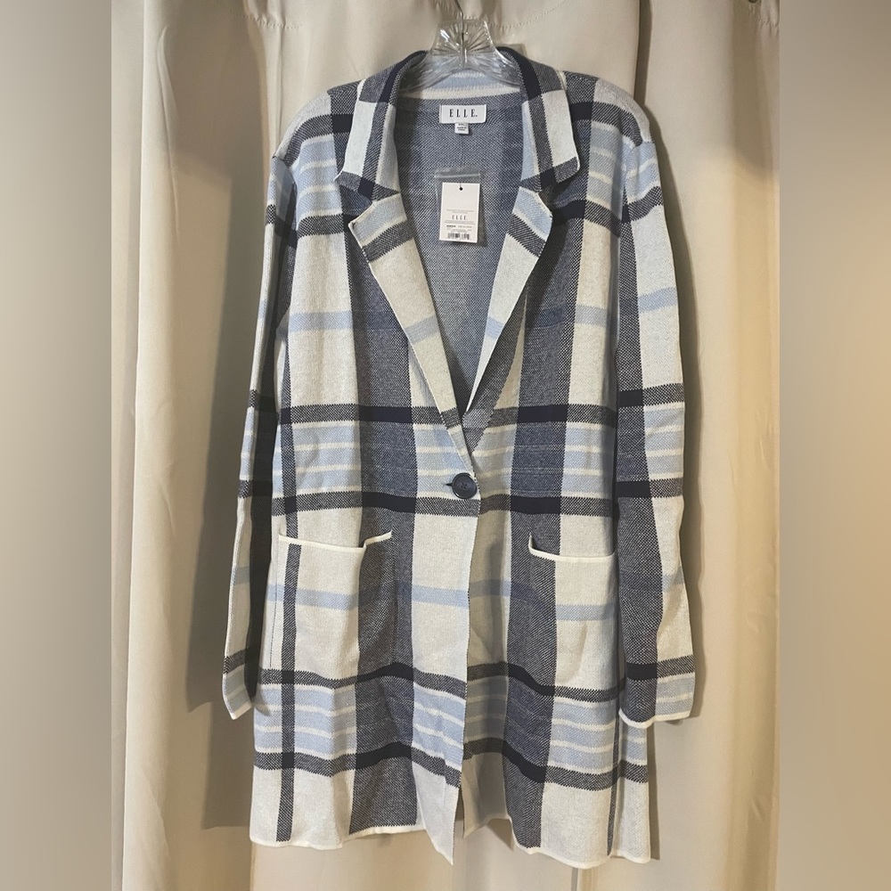 ELLE Duster Cardigan Sweater Open Front